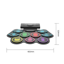 Load image into Gallery viewer, MD862M Bluetooth Drum Set For Beginners Learn To Play Portable Electronic Drums, MD862M