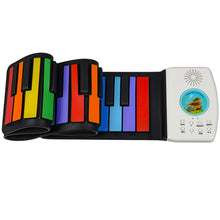 Load image into Gallery viewer, HUA008-49 49-Key Hand-Rolled Foldable Piano Children Color Piano, 49-Key