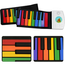 Load image into Gallery viewer, HUA008-49 49-Key Hand-Rolled Foldable Piano Children Color Piano, 49-Key