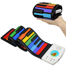 Load image into Gallery viewer, HUA008-49 49-Key Hand-Rolled Foldable Piano Children Color Piano, 49-Key
