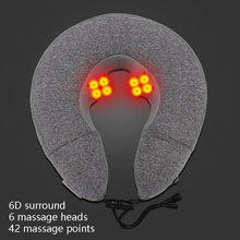 Load image into Gallery viewer, PL60 Neck Massager Cervical Spine Massage Pillow Household Inflatable U-Shaped Neck Pillow, PL60