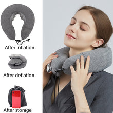 Load image into Gallery viewer, PL60 Neck Massager Cervical Spine Massage Pillow Household Inflatable U-Shaped Neck Pillow, PL60