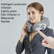 Load image into Gallery viewer, PL60 Neck Massager Cervical Spine Massage Pillow Household Inflatable U-Shaped Neck Pillow, PL60