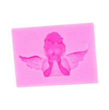 Load image into Gallery viewer, 2 PCS Angel Shape Fondant Cake Silicone Mold Aroma Soft Clay Clay Gypsum Plastic Decoration, Angel Shape