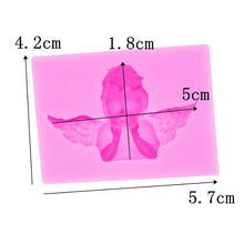 Load image into Gallery viewer, 2 PCS Angel Shape Fondant Cake Silicone Mold Aroma Soft Clay Clay Gypsum Plastic Decoration, Angel Shape