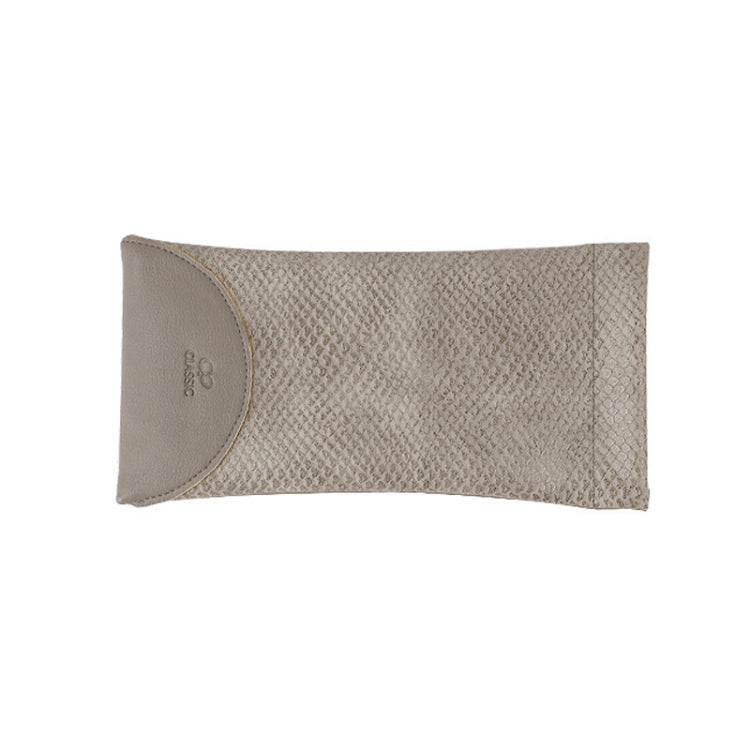 Snake Print PU Elastic Leather Sunglasses Bag  Myopia And Presbyopic Glasses Bag
