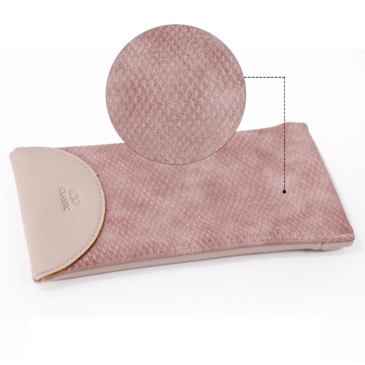 Snake Print PU Elastic Leather Sunglasses Bag  Myopia And Presbyopic Glasses Bag