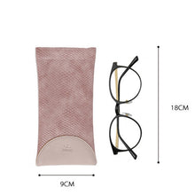 Load image into Gallery viewer, Snake Print PU Elastic Leather Sunglasses Bag  Myopia And Presbyopic Glasses Bag