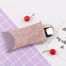 Load image into Gallery viewer, Snake Print PU Elastic Leather Sunglasses Bag  Myopia And Presbyopic Glasses Bag