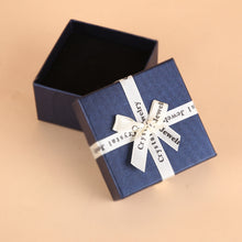 Load image into Gallery viewer, 10 PCS Bowknot Jewelry Gift Box Square Jewelry Paper Packaging Box, 8x8x4.5cm, 9x9x4cm, 6.2x6.2cm, 8x8x3.5cm