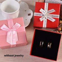 Load image into Gallery viewer, 10 PCS Bowknot Jewelry Gift Box Square Jewelry Paper Packaging Box, 8x8x4.5cm, 9x9x4cm, 6.2x6.2cm, 8x8x3.5cm