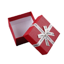 Load image into Gallery viewer, 10 PCS Bowknot Jewelry Gift Box Square Jewelry Paper Packaging Box, 8x8x4.5cm, 9x9x4cm, 6.2x6.2cm, 8x8x3.5cm
