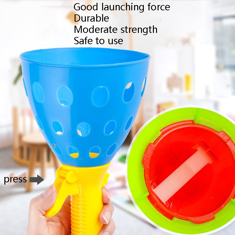 Children Toy Catapult Ball Parent-Child Outdoor Bouncy Ball Game Kit, Random Color Delivery