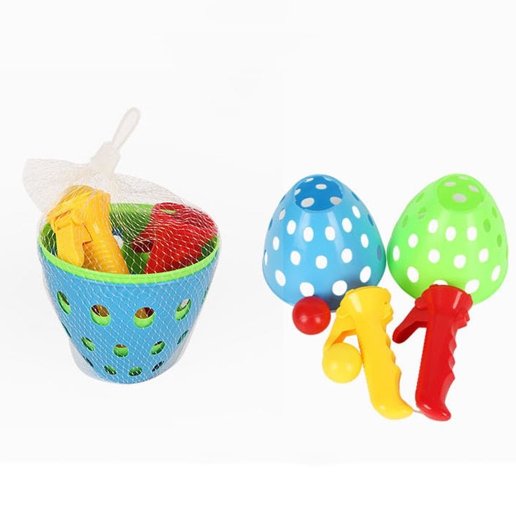 Children Toy Catapult Ball Parent-Child Outdoor Bouncy Ball Game Kit, Random Color Delivery