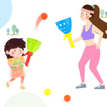 Load image into Gallery viewer, Children Toy Catapult Ball Parent-Child Outdoor Bouncy Ball Game Kit, Random Color Delivery