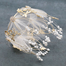 Load image into Gallery viewer, Fairy Dragonfly Fairy Cake Decoration Bridal Crown Baking Birthday Ornaments, Crown Cake Decoration