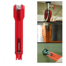 Load image into Gallery viewer, Multifunctional Sink Bathroom Wrench Plumbing Installation Tool Water Pipe Faucet Repair Removal Tool, 5 In 1, 8 In 1, Metal Double-head