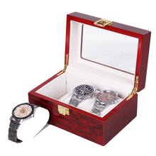 Load image into Gallery viewer, Wooden Baking Paint Watch Box Jewelry Storage Display Box, 2-bit Spray Paint, 3-bit Spray Paint, 5-bit Paint, 6-bit Paint, 10-bit Paint, 12-bit Paint, 20-bit Paint, 6+3 Double-layer Paint, 24-bit Paint, 06 Black + Rice Matte, 10-bit Black + Rice Matte ...