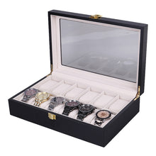 Load image into Gallery viewer, Wooden Baking Paint Watch Box Jewelry Storage Display Box, 2-bit Spray Paint, 3-bit Spray Paint, 5-bit Paint, 6-bit Paint, 10-bit Paint, 12-bit Paint, 20-bit Paint, 6+3 Double-layer Paint, 24-bit Paint, 06 Black + Rice Matte, 10-bit Black + Rice Matte ...