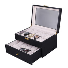 Load image into Gallery viewer, Wooden Baking Paint Watch Box Jewelry Storage Display Box, 2-bit Spray Paint, 3-bit Spray Paint, 5-bit Paint, 6-bit Paint, 10-bit Paint, 12-bit Paint, 20-bit Paint, 6+3 Double-layer Paint, 24-bit Paint, 06 Black + Rice Matte, 10-bit Black + Rice Matte ...