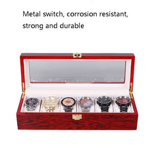 Load image into Gallery viewer, Wooden Baking Paint Watch Box Jewelry Storage Display Box, 2-bit Spray Paint, 3-bit Spray Paint, 5-bit Paint, 6-bit Paint, 10-bit Paint, 12-bit Paint, 20-bit Paint, 6+3 Double-layer Paint, 24-bit Paint, 06 Black + Rice Matte, 10-bit Black + Rice Matte ...