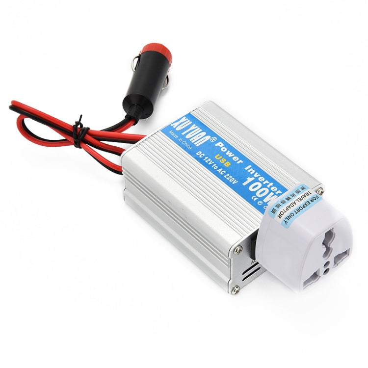 XUYUAN 100W Car Inverter Car Notebook Power Supply with USB, 12V to 220V, 24V to 220V