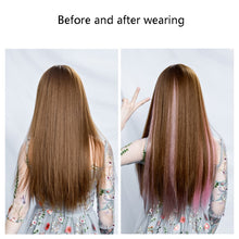 Load image into Gallery viewer, 5 PCS Color Highlighting Hair Extension Piece One-Piece Invisible Seamless Hair Extension Piece, Smoky Blue, White Tea Ash, Space Gray, Pencil Gray, Aoki Ash, Flax Gold, Fog White Copper, Aurora Violet, Thin Plum Purple, Thin Rattan, Cherry Pink       ...