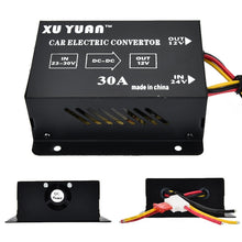 Load image into Gallery viewer, XUYUAN 380W Step-Down Converter 24V to 12V 30A Automotive DC Power Buck Converter, 380W 24V to 12V