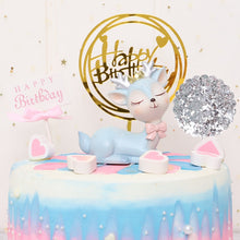 Load image into Gallery viewer, Car Decoration Cartoon Sika Deer Decoration Creative Resin Handicraft Cake Decoration