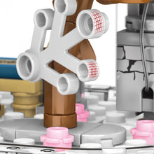 Load image into Gallery viewer, 601077 Cherry Blossom Series Transparent Light Rotating Box Puzzle Assembled Toy Small Particle Building Blocks