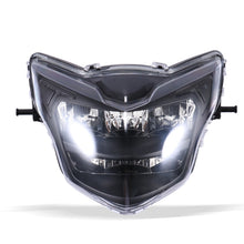 Load image into Gallery viewer, Motorcycle LDE Retro Headlights LED Far Near Beam Lights For Yamaha LC135 V2-V6, Transparent Glass, Smoked Glass