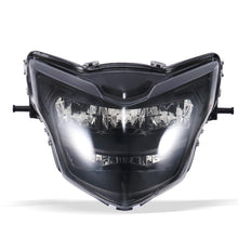 Load image into Gallery viewer, Motorcycle LDE Retro Headlights LED Far Near Beam Lights For Yamaha LC135 V2-V6, Transparent Glass, Smoked Glass
