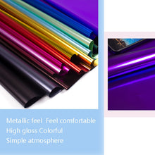 Load image into Gallery viewer, Matte Platinum Paper Flower Wrapping Paper OPP Material Bouquet Wrapping Paper, Army Green, Breown, Royal Blue, Wine Red, Rose Red, Red, Golden, Deep Purple, Silver, Black, Medium Purple, Cement Gray, Moonlight Blue, Natural Green