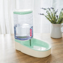 Load image into Gallery viewer, Hipidog Pet Automatic Feeder Cat &amp; Dog Waterer Feeding Bowl Combined Grain Storage Bucket, Drinking Fountain (Blue), Drinking Fountain (Green), Drinking Fountain (Pink), Drinking Fountain (Grey), Feeder (Blue), Feeder (Green), Feeder (Pink), Feeder (Grey)