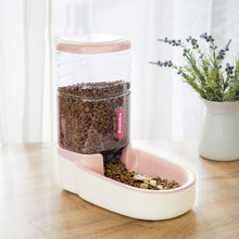 Load image into Gallery viewer, Hipidog Pet Automatic Feeder Cat &amp; Dog Waterer Feeding Bowl Combined Grain Storage Bucket, Drinking Fountain (Blue), Drinking Fountain (Green), Drinking Fountain (Pink), Drinking Fountain (Grey), Feeder (Blue), Feeder (Green), Feeder (Pink), Feeder (Grey)