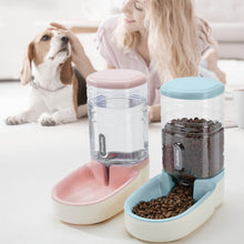 Load image into Gallery viewer, Hipidog Pet Automatic Feeder Cat &amp; Dog Waterer Feeding Bowl Combined Grain Storage Bucket, Drinking Fountain (Blue), Drinking Fountain (Green), Drinking Fountain (Pink), Drinking Fountain (Grey), Feeder (Blue), Feeder (Green), Feeder (Pink), Feeder (Grey)