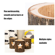Load image into Gallery viewer, 120211 Valentine Day Atmosphere Lamp Candle Holder Cafe Decoration Home Party Decoration Tea Wax Wooden Candle Cup, Snowflake, Pine, Five Stars, Love