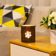 Load image into Gallery viewer, 120211 Valentine Day Atmosphere Lamp Candle Holder Cafe Decoration Home Party Decoration Tea Wax Wooden Candle Cup, Snowflake, Pine, Five Stars, Love