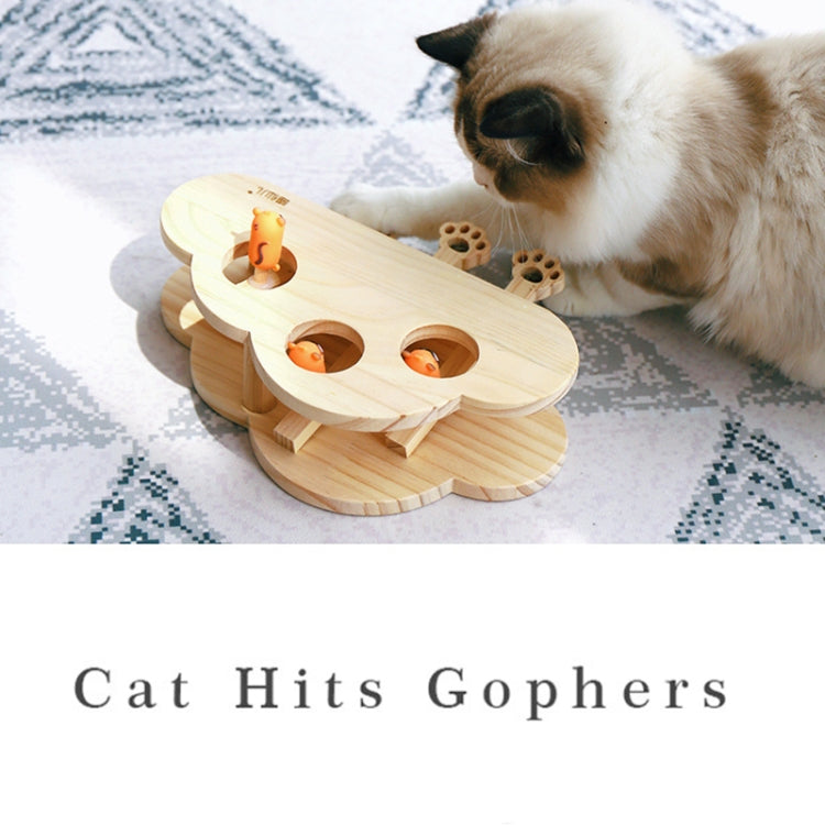 Hamster And Cat Toys Solid Wood Cat Supplies, Cloud Hairy Mouse, Five-hole Hairy Mouse, Eight-hole Hairy Mouse, Cloud Doll, Five-hole Doll, Eight-hole doll