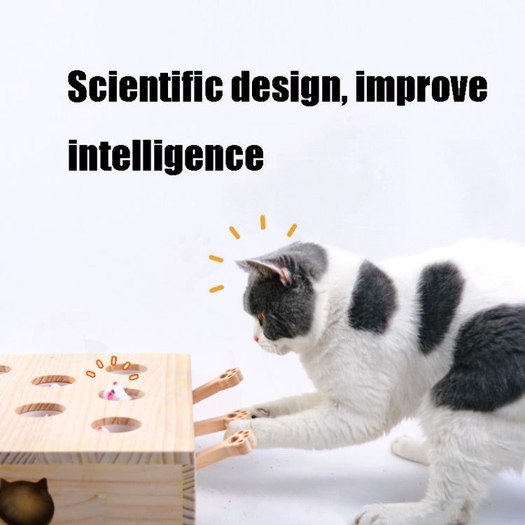 Hamster And Cat Toys Solid Wood Cat Supplies, Cloud Hairy Mouse, Five-hole Hairy Mouse, Eight-hole Hairy Mouse, Cloud Doll, Five-hole Doll, Eight-hole doll