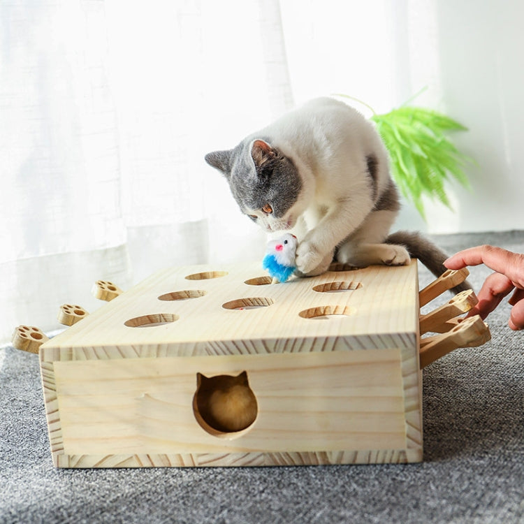 Hamster And Cat Toys Solid Wood Cat Supplies, Cloud Hairy Mouse, Five-hole Hairy Mouse, Eight-hole Hairy Mouse, Cloud Doll, Five-hole Doll, Eight-hole doll
