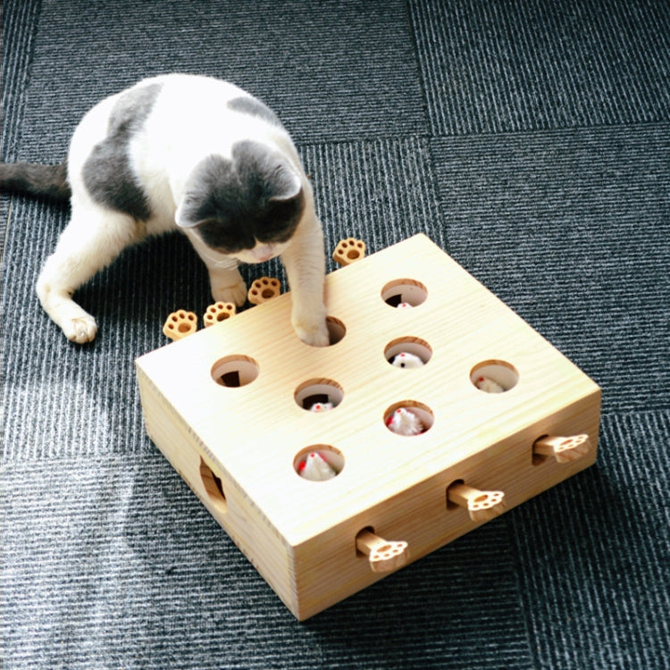 Hamster And Cat Toys Solid Wood Cat Supplies, Cloud Hairy Mouse, Five-hole Hairy Mouse, Eight-hole Hairy Mouse, Cloud Doll, Five-hole Doll, Eight-hole doll