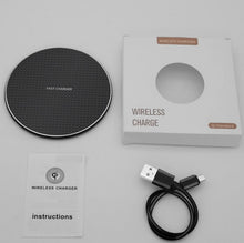 Load image into Gallery viewer, K8 15W Universal Aluminum Alloy Mobile Phone Wireless Charger, with 1m Cable, with 50cm Cable