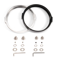 Load image into Gallery viewer, 5.75 Inch Round Retro Headlight Ring Motorcycle Headlight Modification Parts, Black, Silver