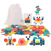 Load image into Gallery viewer, Wooden 180 Pieces Three-Dimensional Shape Puzzle Toy Children Early Education Animal Jigsaw