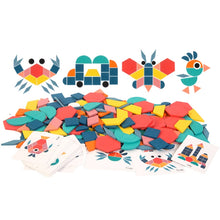 Load image into Gallery viewer, Wooden 180 Pieces Three-Dimensional Shape Puzzle Toy Children Early Education Animal Jigsaw