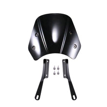 Load image into Gallery viewer, 5-7 Inch Retro Motorcycle Windshield Universal Modified Windshield, Black, Smoky, Transparent