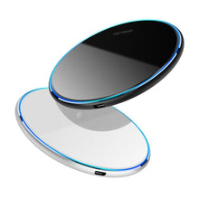 Load image into Gallery viewer, X8 15W QI Round Acrylic Mirror Wireless Charger