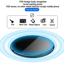 Load image into Gallery viewer, X8 15W QI Round Acrylic Mirror Wireless Charger