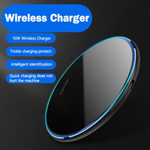Load image into Gallery viewer, X8 15W QI Round Acrylic Mirror Wireless Charger